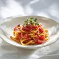 Pasta mit Tomatensauce: Rezept f&uuml;r 4 Portionen in 25 Minuten