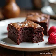 Saftige Vegane Brownies Rezept Einfach Mein fudgy Schokogl&uuml;ck mit ApfelmusTrick