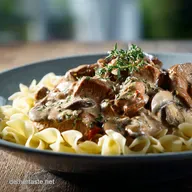 RahmRinderfilet Stroganoff: Zarter Klassiker f&uuml;r schnelles Abendessen