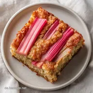 Rhabarber Blechkuchen in 55 Minuten
