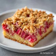 Rhabarber-Streuselkuchen F&uuml;r 1 Blech