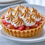 Rhabarbertarte mit Baiser: S&auml;uerlich und S&uuml;&szlig;
