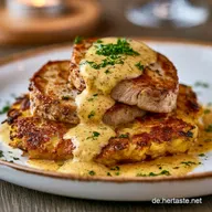 R&ouml;sti Schnitzel Auflauf f&uuml;r 4 Portionen