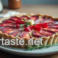 K&ouml;stliche Rote Bete Quiche mit Ziegenk&auml;se und Thymian &ndash; Ein Genuss