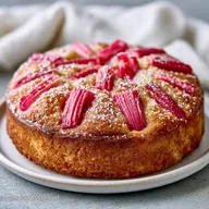Rhabarberkuchen f&uuml;r 12 Personen: Luftig