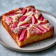 Rhabarberkuchen Mit Pudding (12 St&uuml;cke)