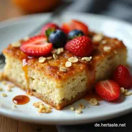 Fluffige Baked Oats Grundrezept Das Einfache 35MinutenRezept f&uuml;r den Fr&uuml;hst&uuml;ckskuchen