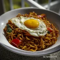Gebratene Mie Nudeln schnell Mie Nudeln Gem&uuml;se Pfa: 30 Min