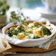 BrokkoliFeta Gratin: Schnelles, cremiges Low Carb Abendessen