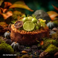 Schwarzgr&uuml;ne SchleimTorte Gruseliger Halloween Kuchen mit LimettenGelee