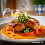 Schweinemedaillons mit PaprikaRahmsauce Cremiger deutscher Klassiker.