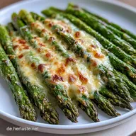 Gr&uuml;ner Spargel Mit Parmesan &Uuml;berbacken