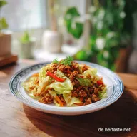 Spitzkohl Hackfleisch Pfanne in 20 Minuten