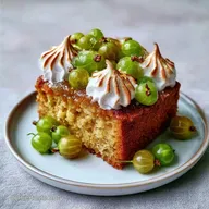 Stachelbeerkuchen mit Baiser in 85 Min