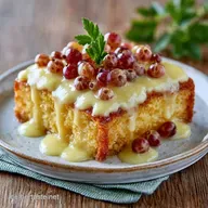 Stachelbeerkuchen mit Pudding: Cremig