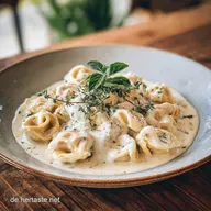 Tortellini mit Sahneso&szlig;e f&uuml;r 2 Personen