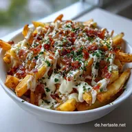 &Uuml;berbackene Pommes: Ein schnelles Loaded Fries Rezept