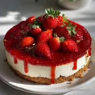 Veganer K&auml;sekuchen ohne Backen: Cremig & Frisch