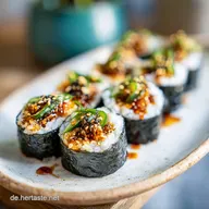 Vegetarisches Sushi Rezept f&uuml;r 4 Portionen