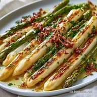 Wei&szlig;er Spargel Pfanne Rezept mit Speck
