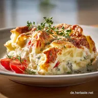 W&ouml;lkchenauflauf mit zweierlei K&auml;se Der luftige K&auml;setraum.