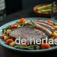 Zartes Schweinefilet im Bratschlauch mit bunter Gem&uuml;semischung