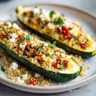 Zucchini Gef&uuml;llt Vegetarisch mit Couscous