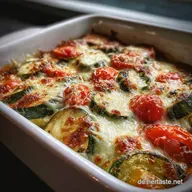 Zucchini-Tomaten-Auflauf mit Raclettek&auml;se in 45 Minuten