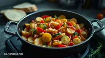 Leckere Gemüsepfanne: Bunte Aromen für schnelles Wohlfühlessen recipe card