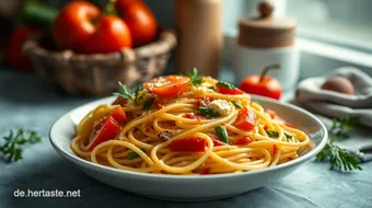Einfaches Rezept für Nudeln mit Gemüse – Bunt und Gesund recipe card