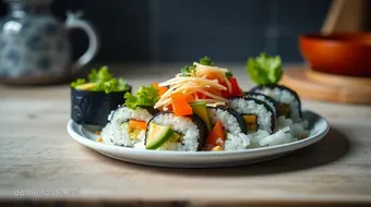 Buntes Veggie-Sushi: Vegetarisch Sushi Selber Machen, Lecker & Einfach recipe card