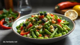 Frischer Edamame Salat mit Limetten-Dressing – Schnell & Einfach! recipe card