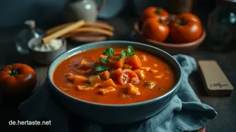 Hausgemachte Tomatensuppe Rezept: Ein einfaches Genuss-Erlebnis recipe card