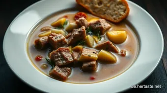 Herzhafte Hack Käse Lauch Suppe – Das ideale Wohlfühlgericht recipe card