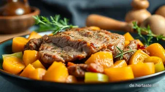 Saftiger Rinderbraten mit aromatischen Wurzeln – Das perfekte Rezept recipe card