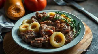Zwiebelrostbraten – Mein Lieblingsrezept mit karamellisierten Zwiebeln recipe card