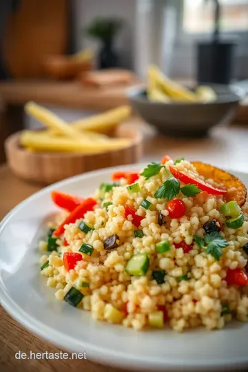 Aromatischer Gemüse-Couscous mit frischen Kräutern steps