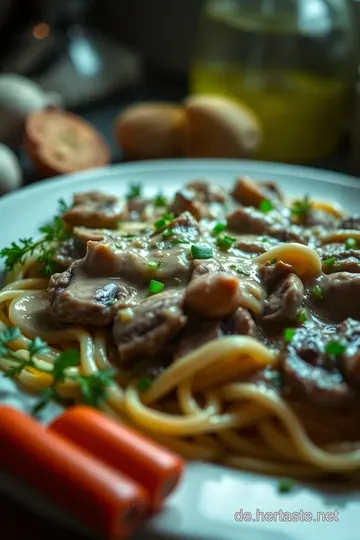 Boeuf Stroganoff – Ein klassisches russisches Rindfleischgericht presentation