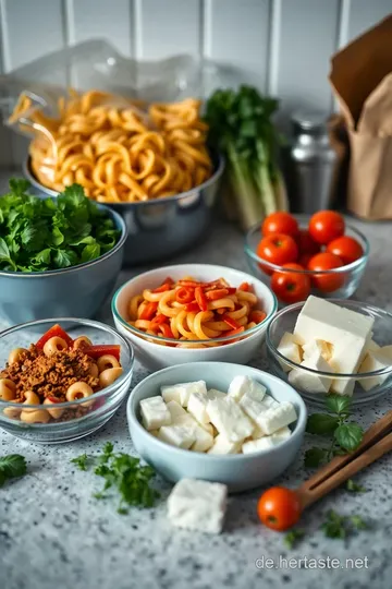 Bunter glutenfreier Nudelsalat – Ein Fest für den Gaumen ingredients