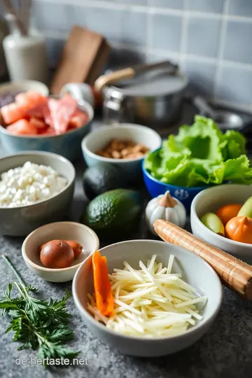 Buntes Veggie-Sushi: Frisch und Lecker Selbstgemacht ingredients