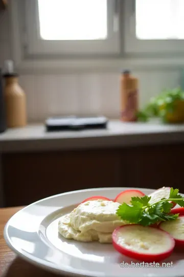 Cremiger Radieschen-Dip mit Kräutern steps