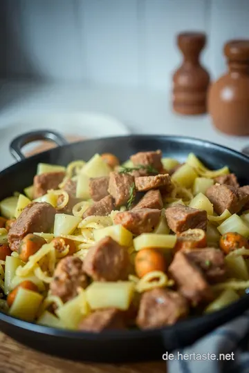 Deftige Weißkohl-Hackfleisch-Pfanne – ein gemütliches Gericht presentation