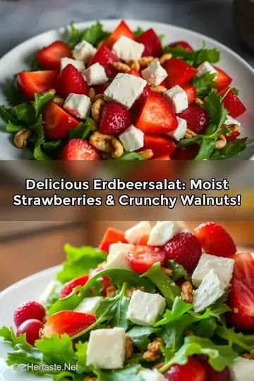 Delicious Erdbeersalat: Moist Strawberries & Crunchy Walnuts!