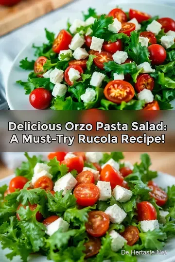 Delicious Orzo Pasta Salad: A Must-Try Rucola Recipe!