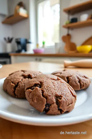 Einfache Vegane Schokoladen-Cookies mit Nüssen steps