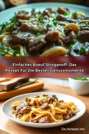 Einfaches Boeuf Stroganoff: Das Rezept für die besten Genussmomente