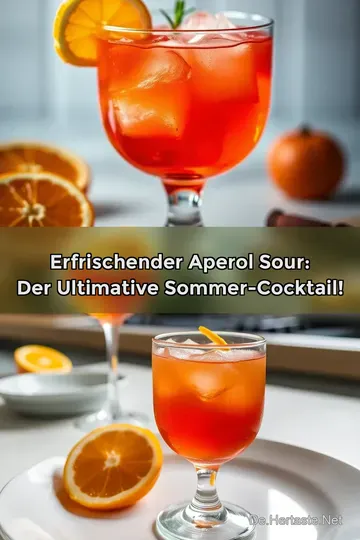 Erfrischender Aperol Sour: Der ultimative Sommer-Cocktail!