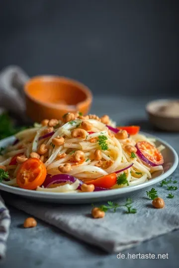 Erfrischender Chinakohlsalat mit Sesam-Dressing presentation