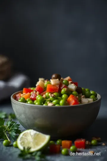 Frischer Edamame Salat mit Limetten-Dressing presentation