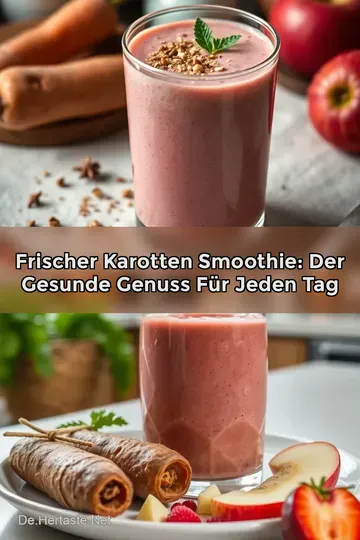 Frischer Karotten Smoothie: Der gesunde Genuss für jeden Tag